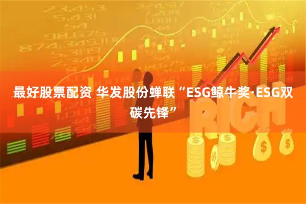 最好股票配资 华发股份蝉联“ESG鲸牛奖·ESG双碳先锋”